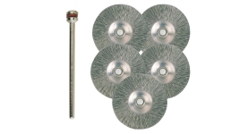 PROXXON 4528956 - Edelstahl-Radbürsten, Ø 22 mm (5 Stück)